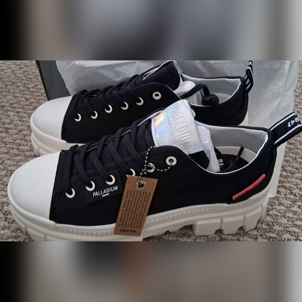 Palladium Black and White Sneakers